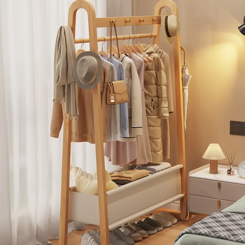 Hanger Rack Clothes Bedroom Furniture Living Room Clothesline Home Wall Coat Hanging Standing Pants Rack Para Ropa Stand Dress