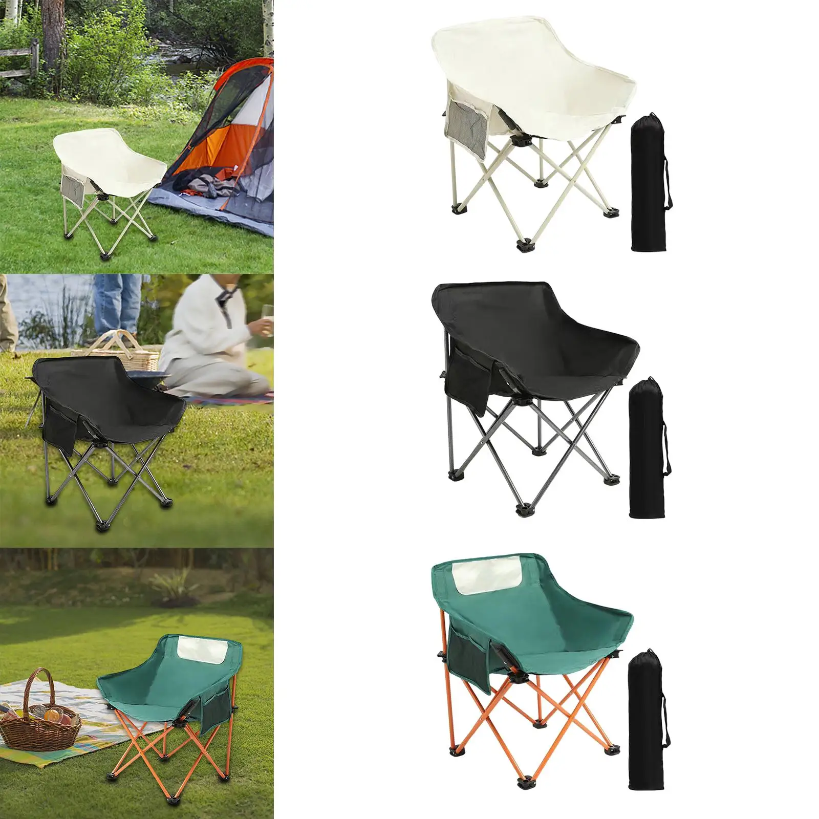 Folding Camping Chair Folded Picnics Home Furniture Outdoor Seat for Travel