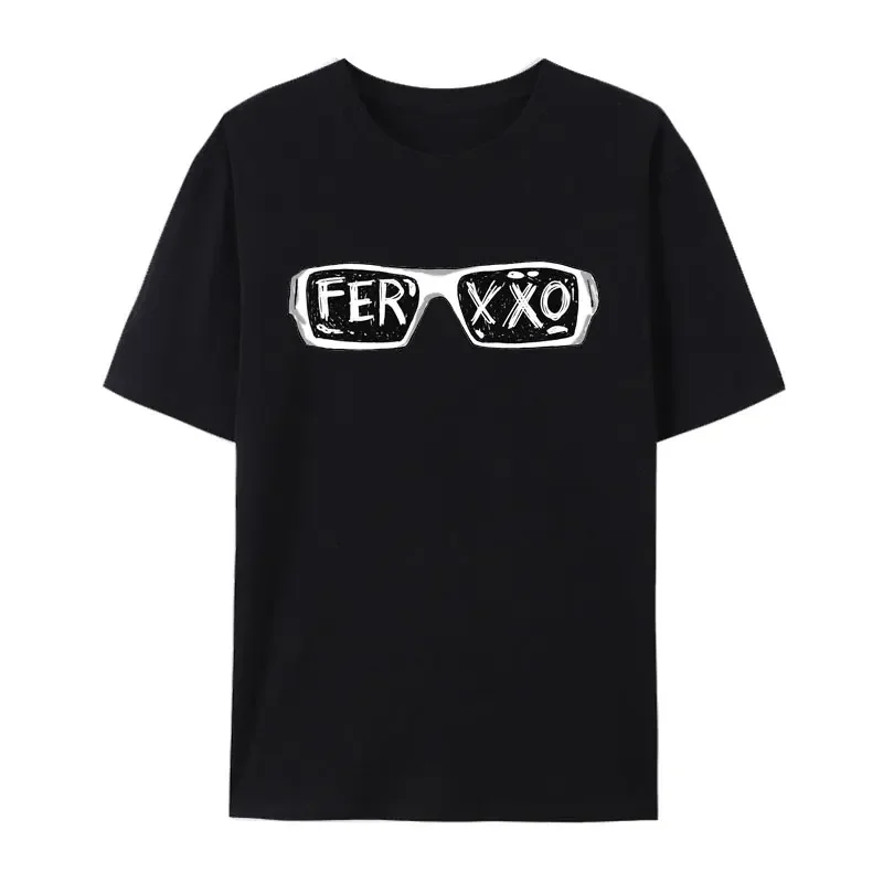 Hip-hop Style Feid Ferxxo Print T-shirt Colombian Rap Singer Cotton Tops Summer Short Sleeve Fashion Hipster Y2k Streetwear