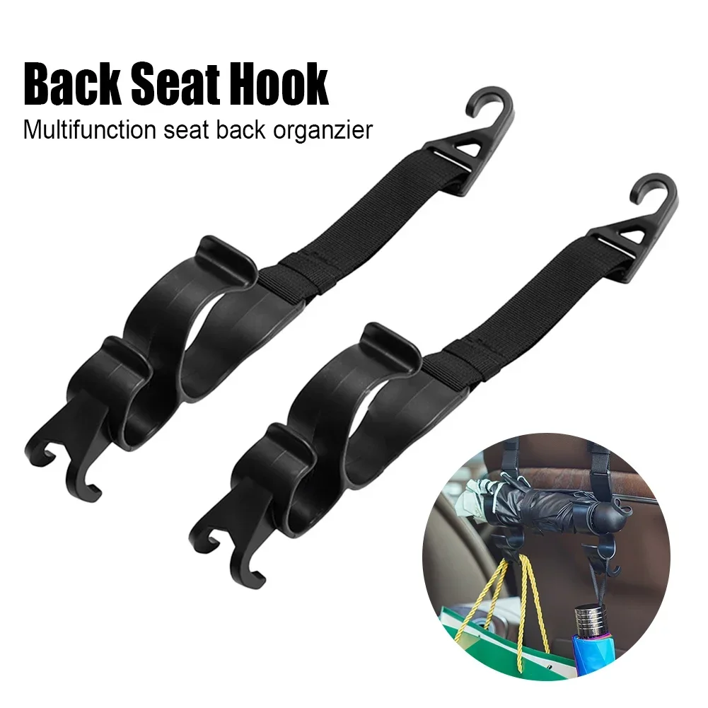 Neue 2 stücke Universal Auto Innen Haken Sitz Zurück Haken Multi-funktionale Stamm Regenschirm Halter Auto Regenschirm Lagerung Rack