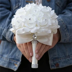 1PCS Romantic Bouquet Love Crystal pendant Hand Bouquet Bride  for Wedding Decoration Valentine's Day Confession Party Church