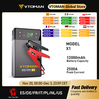 VTOMAN Car Jump Starter Portable Power Bank with Air Compressor 150 PSI Car Starting Device for Petrol Diesel 8.5L/6.0L
