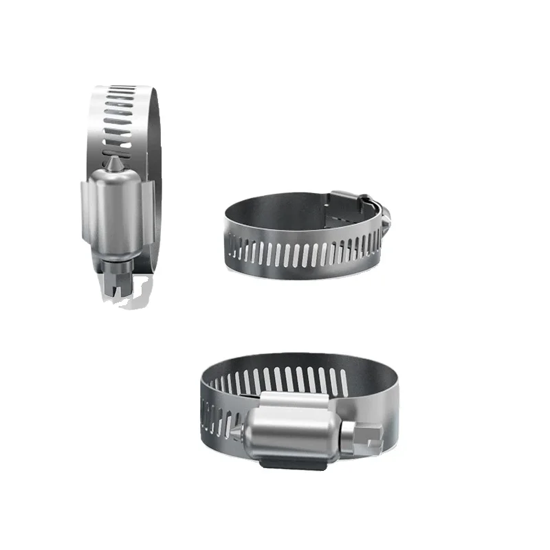 6-311mm 201/304 Stainless Steel Mini American Hose Clamp Hoop  Adjustable Pipe Clamp for Water Pipe Gas Pipe Exhaust Duct