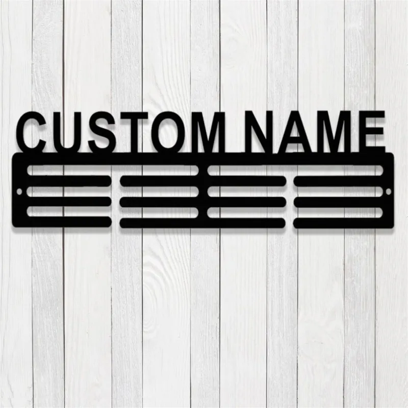 맞춤형 이름 메달 행어, 맞춤형 스포츠 메달 디스플레이, 메달과 리본용 12 단, 벽용 헴드 리본 거치대, 어워드 랙