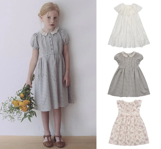 Baby Girl Summer Sleeveless Embroidered Dress Fashionable Children Soft Cotton Clothing Toddler Flower Dresses Newborn Costume
