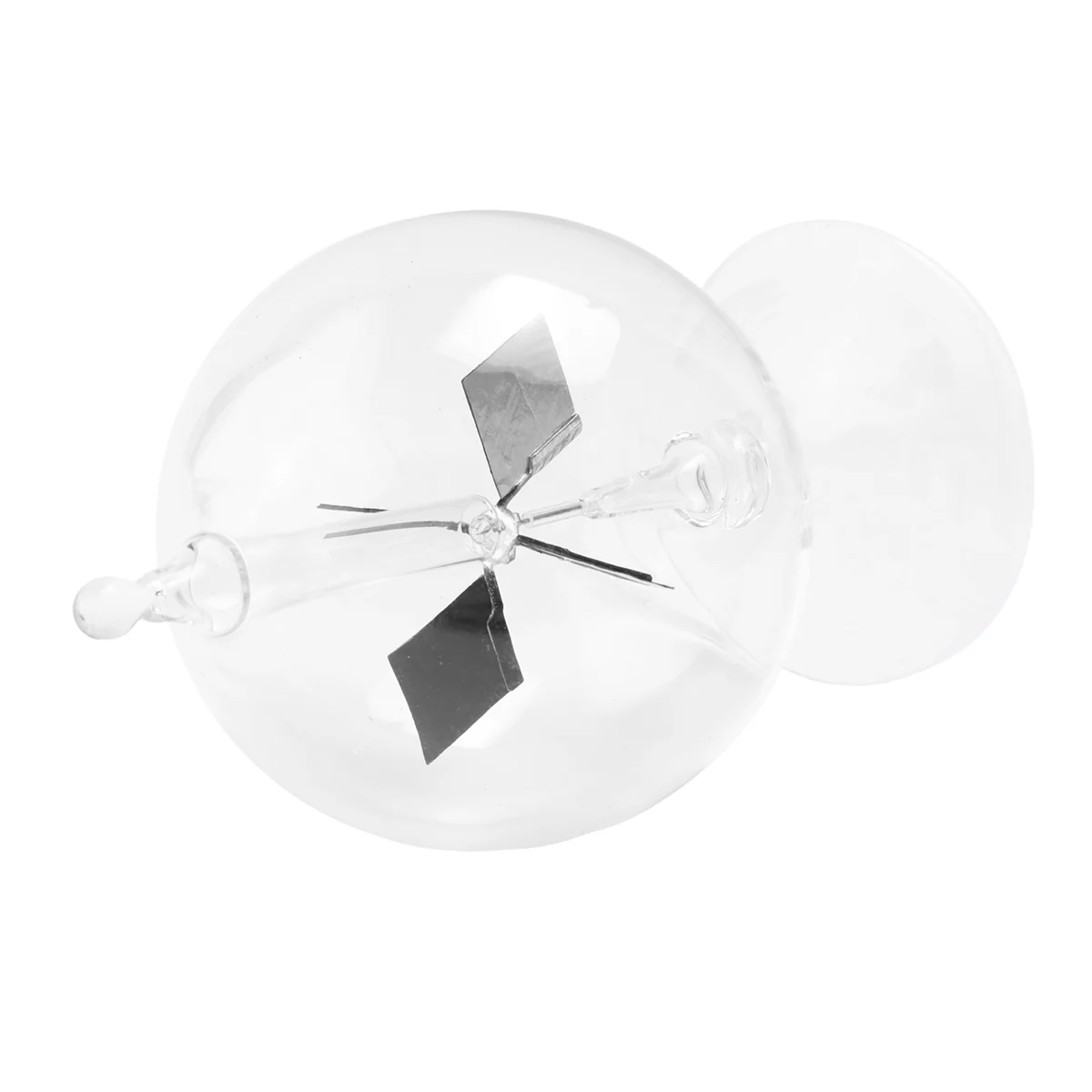 Solar Crookes Radiometer Glass Windmill Handmade Toy for Party Home Decoration Gift Transparent