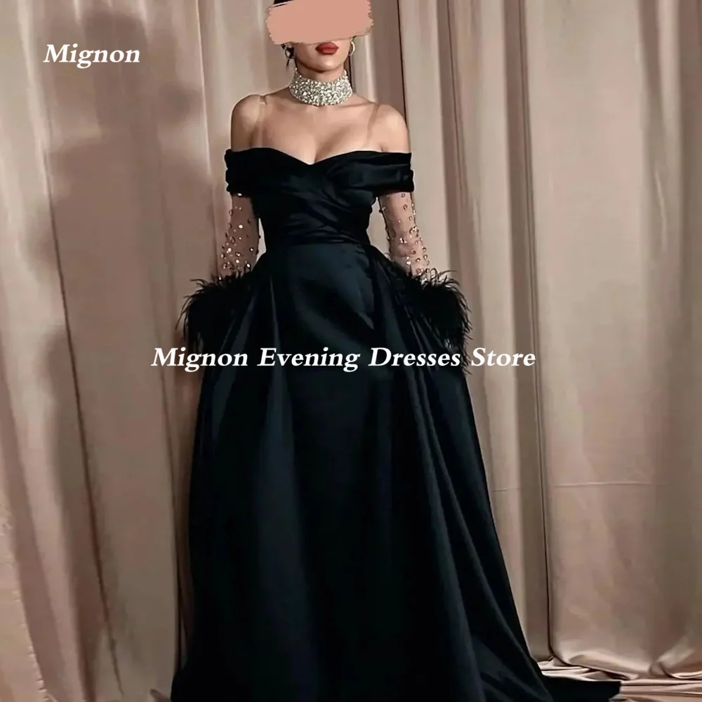 

Mignon Satin A-line Prom Gown Sweetheart Evening Spaghetti Straps Floor-Length Formal Elegant Party Dresses for Women 2023