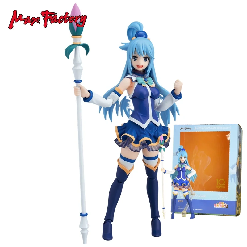 In Voorraad Echte Originele Max Factory Zegeningen voor Een Betere Wereld Aqua PVC 14 CM Anime Action Figure Model Speelgoed Geschenken collectie