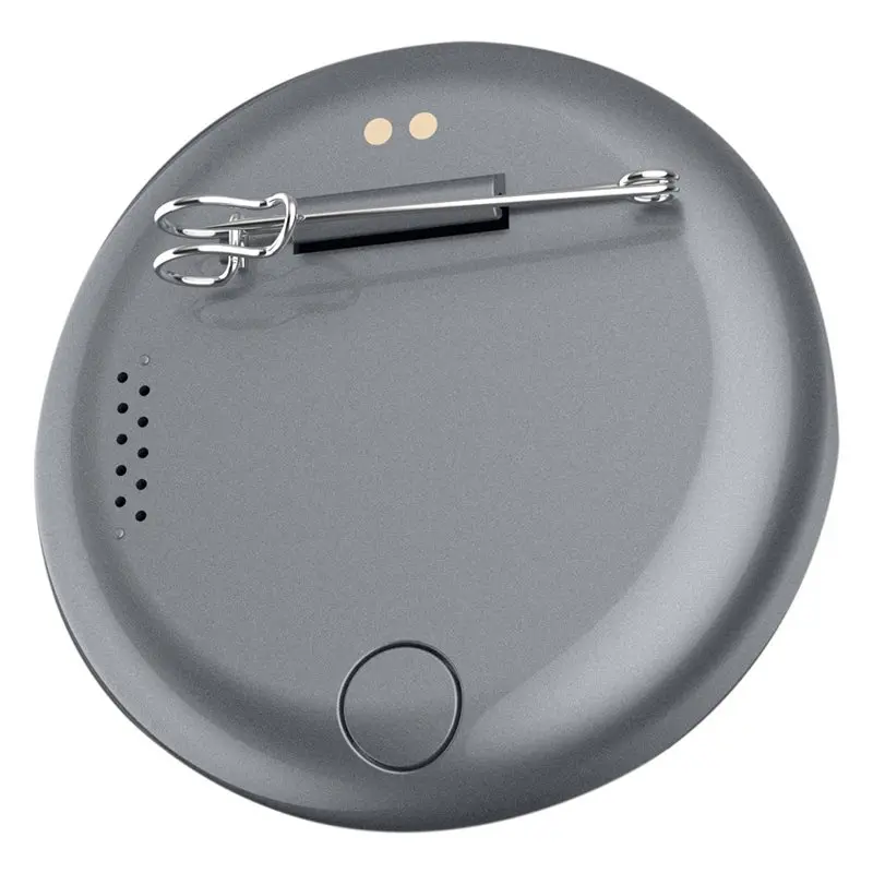 2X Smart Digital Badge Dynamic Electronic Display Outdoors Pendant Fashionable Electronic Badge Digital Show Screen Grey