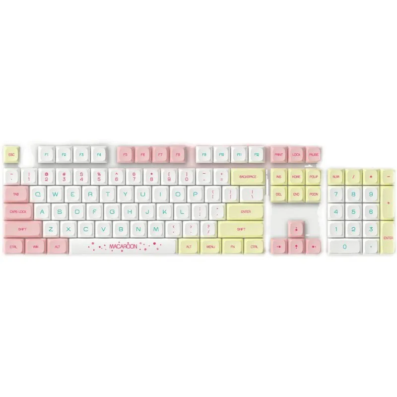 Macaron keycaps, girl heart theme male color scheme XDA ball cap custom mechanical keyboard accessories