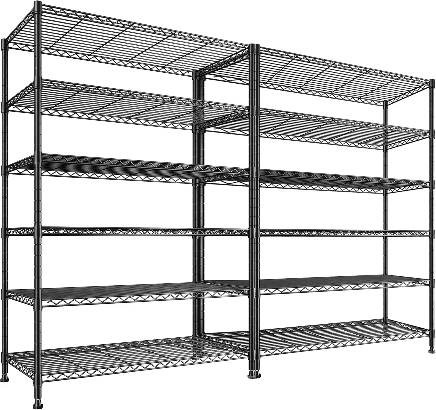 

Bestseller75''H Storage Shelves Metal Shelving Unit, 6 Tier Wire Shelving for Pantry Shelves Adjustable 1200LBS Garage Shelving