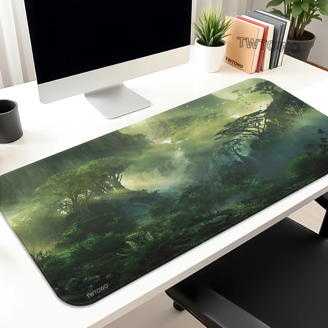 Mouse Pad Forest Green Gamer XL Home Large Computer Custom Mousepad XXL MousePads Soft Non-Slip Carpet Computer Table Mat