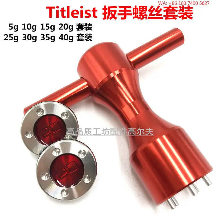 1 Juego de tornillos para putter de golf Titleist Scotty Cameron, para putter de cinco orificios, piezas de repuesto para Tour Grade