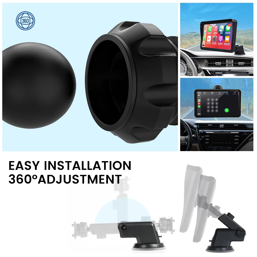 MEKEDE 9 بوصة شاشة ذكية للسيارة مريحة HD عكس الكاميرا DVR اللاسلكية Carplay أندرويد السيارات العالمي مضيف الوسائط المتعددة #5