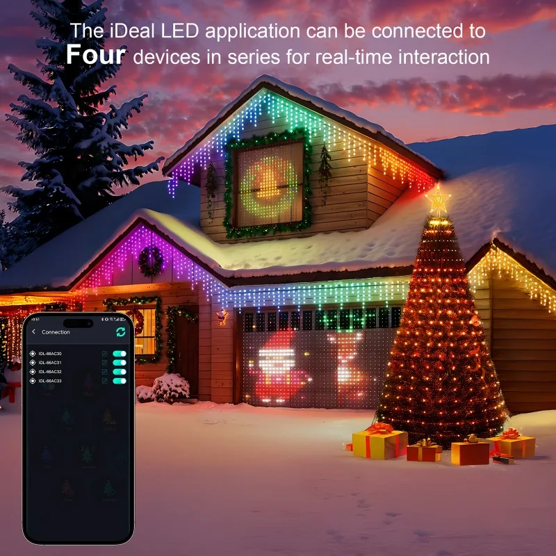 [أضواء شجرة عيد الميلاد DIY] 400LED 7FT أضواء شجرة عيد الميلاد مع جهاز التحكم عن بعد والتطبيق لديكور العطلة الداخلية/الخارجية