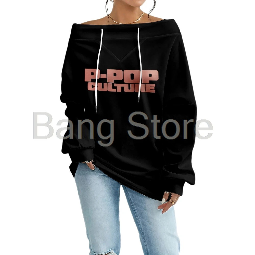 

Karan Aujla Merch P-Pop Culture Толстовка с вырезом лодочкой Женская повседневная уличная одежда с длинными рукавами ‌