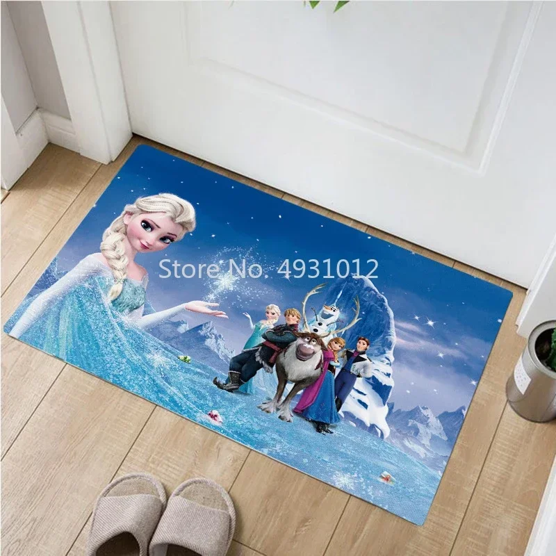 Disney Frozen Elsa Magic Olaf Rug  for Baby Kids Bedroom Living Room Carpet Non-slip Mat Home Floor Decoration