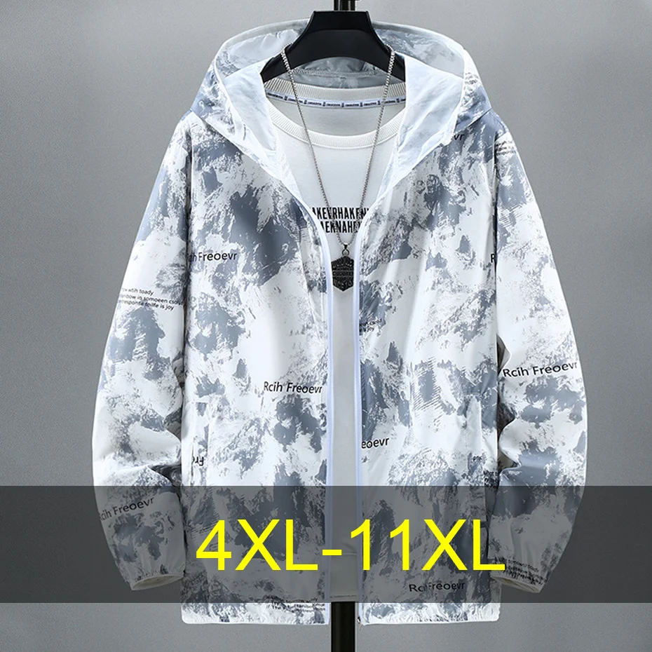 

Summer Thin Jacket Men 11XL 10XL Plus Size Jacket Thin Coat Fashion Casual Camouflage Jackets Summer Outerwear Male