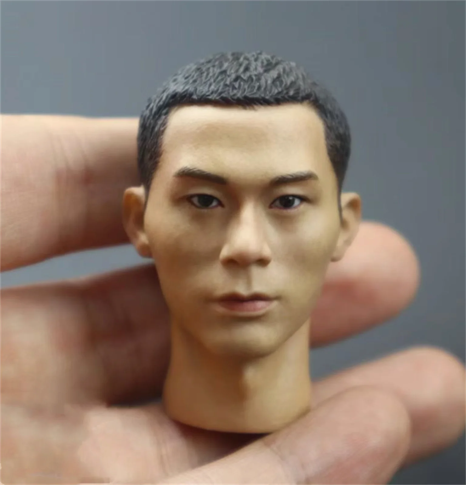 

Honor Guard Asian Male China Soldier Head Carving Model 1/6 Scale For 12 "doll Model Fit 12'' Action Figure toys