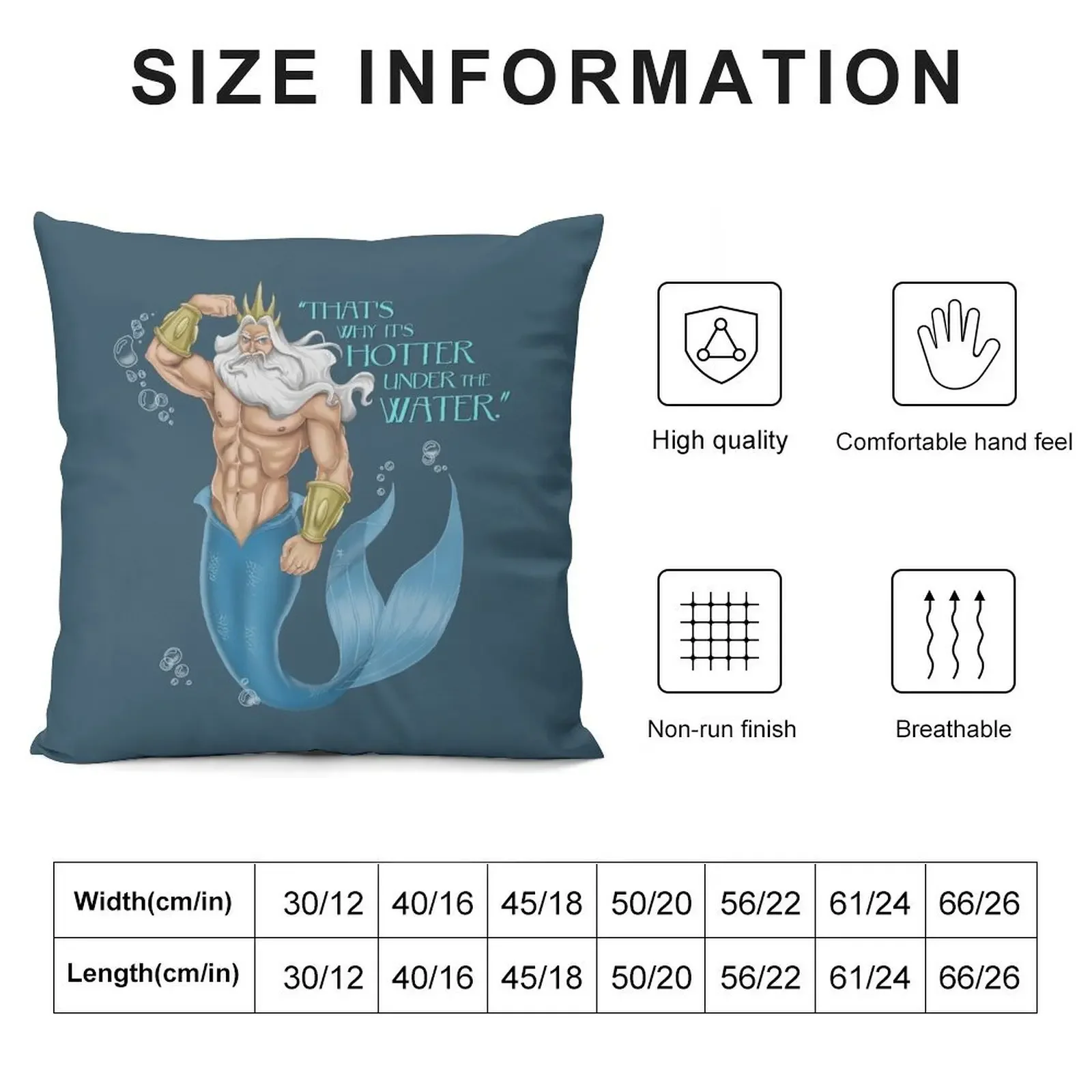 King Triton Throw Pillow Pillow Case Decorative pillowcase pillow cover luxury Sofas Covers