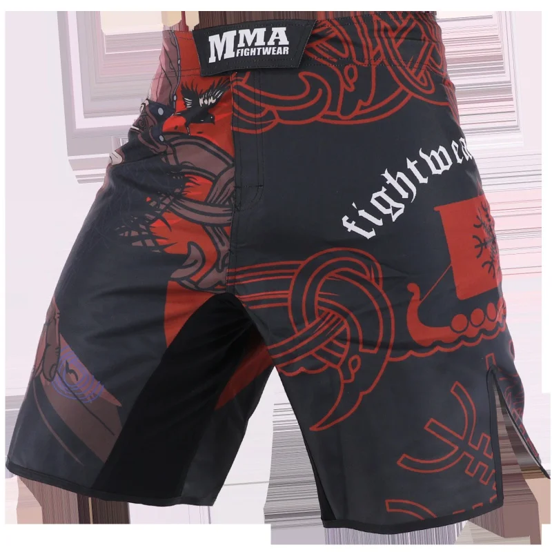 MMA Shorts Fight Sports Fitness Comprehensive Fighting Training Muay Thai Pants Sanda Jiu Shu Running Muscle