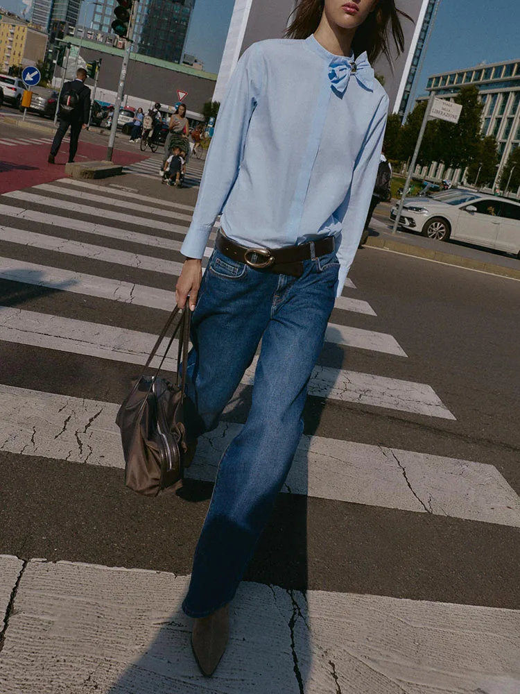 エレ・ロング・スヴェ・スタンドカラー・ノット装飾シルク・irt・ニューウィンターコレクション・ウィメンズ・ファイオン・伝統的な中国風...