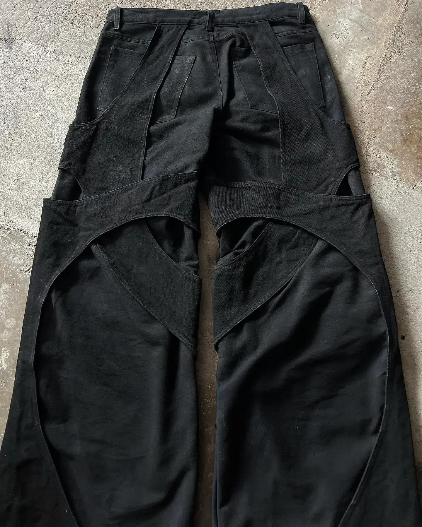 Pantalon en denim de loisirs de rue pour femmes, jean épissé, taille haute, jambe droite, jambe large, Hip Hop, vêtements Harajuku, nouvelle mode, Y2K