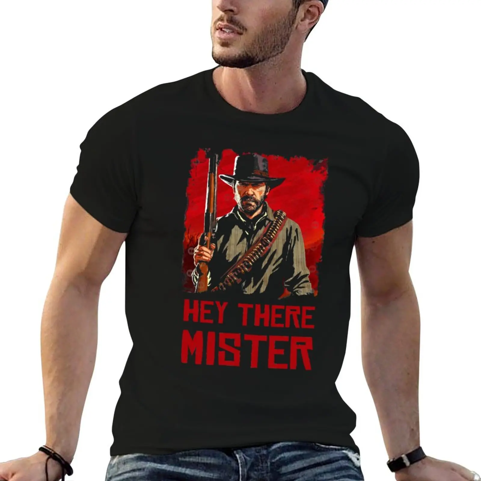 

HEY THERE MISTER - Arthur Morgan T-Shirt korean fashion shirts graphic tees mens graphic t-shirts