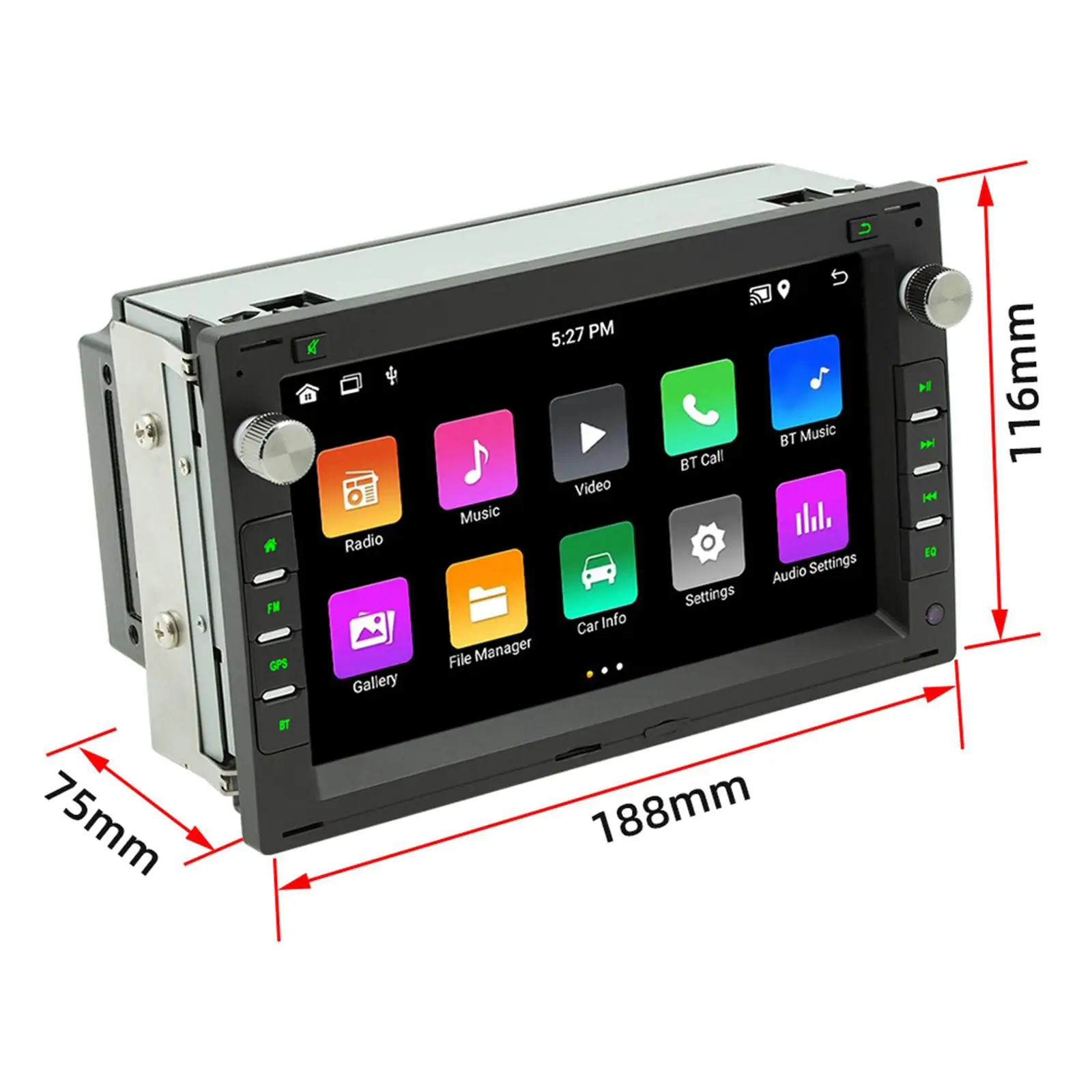 Car Stereo Player 60wx4 Accessories Resolution 1024x600 Compatible 7