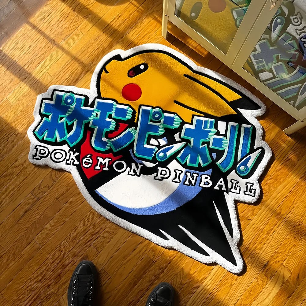 Gaming Accessories For Kids Room - Anime Halı Pokemon Sevimli Pikachu Halı