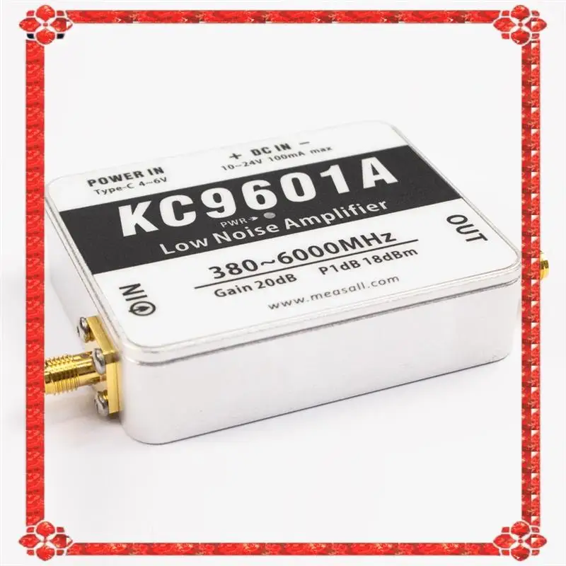 24 時間配信 KC9601A 20Db 高利得低ノイズアンプ 380Mhz-6Ghz 超広帯域 LNA モジュール 2.4G/5.8G Type-C 電源