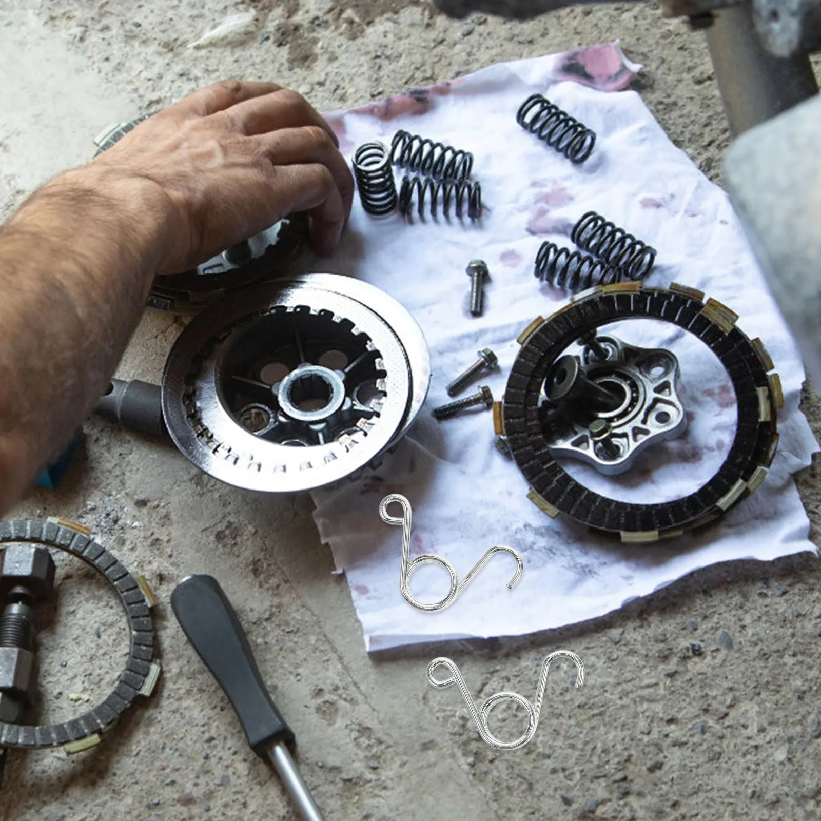 2 قطعة دراجة نارية على الطرق الوعرة دواسة نكص الينابيع الثقيلة خنق بدال فرامل نظام الانتعاش دراجة نارية الملحقات #3