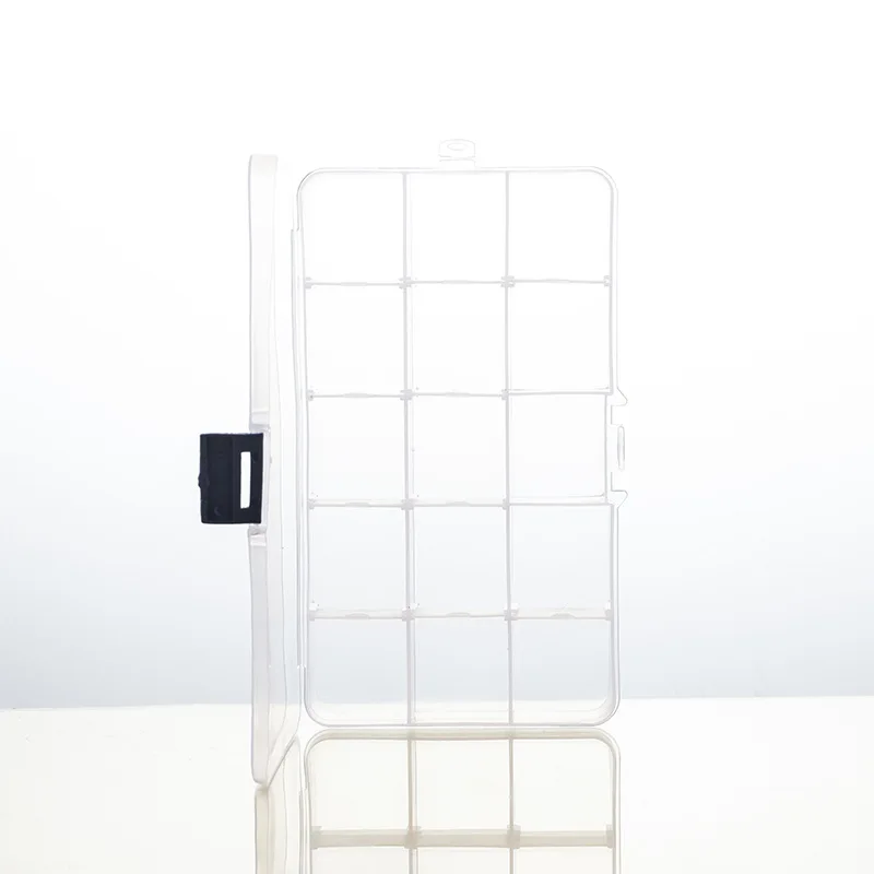 15 Grids Combined Transparent Desktop Organizer Box Plastic Desk Storage Box Classification Box School Office Stationery