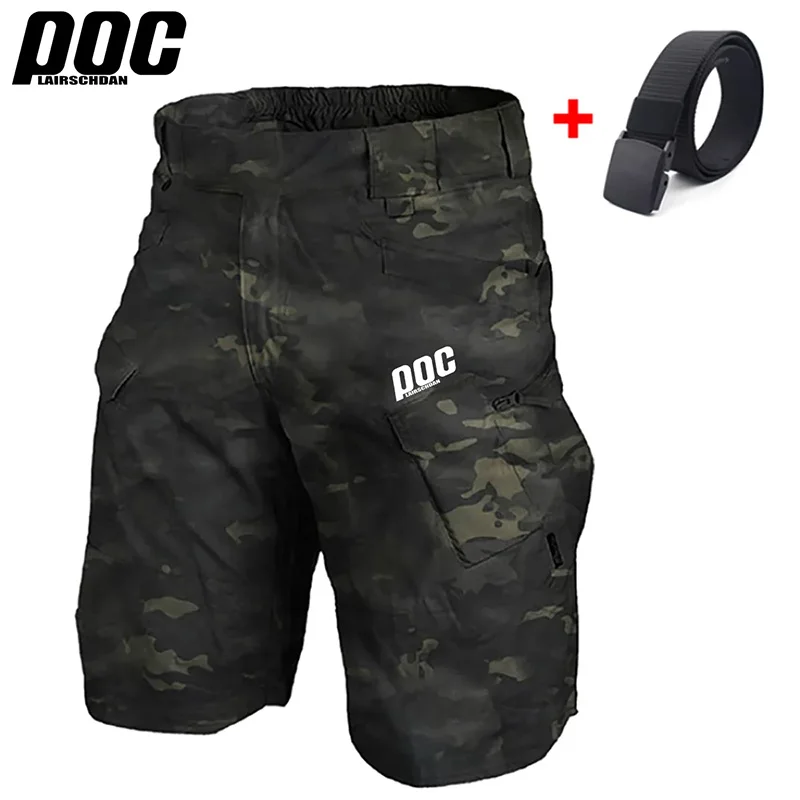 Lairschdan Poc Mens Cycling Shorts Biker Mtb Mens Shorts Cycling Clothing Belt Padded Shorts Windproof Motocross Running Shorts