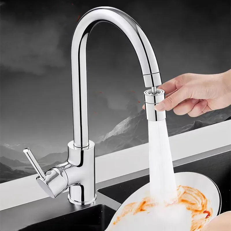 360° Rotary Kitchen Faucet Spray Head Filter washbasin Splash proof Adapter 2 Mode adjustable Kitchen Sink Faucet Aerator