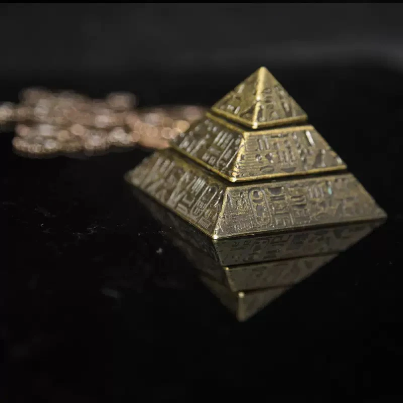 الهرم جيروسكوب ببصمة الإصبع لعبة سطح المكتب المعادن المصرية القديمة الرجعية مكافحة القلق تململ سبينر للأطفال الأطفال الكبار الهدايا #4