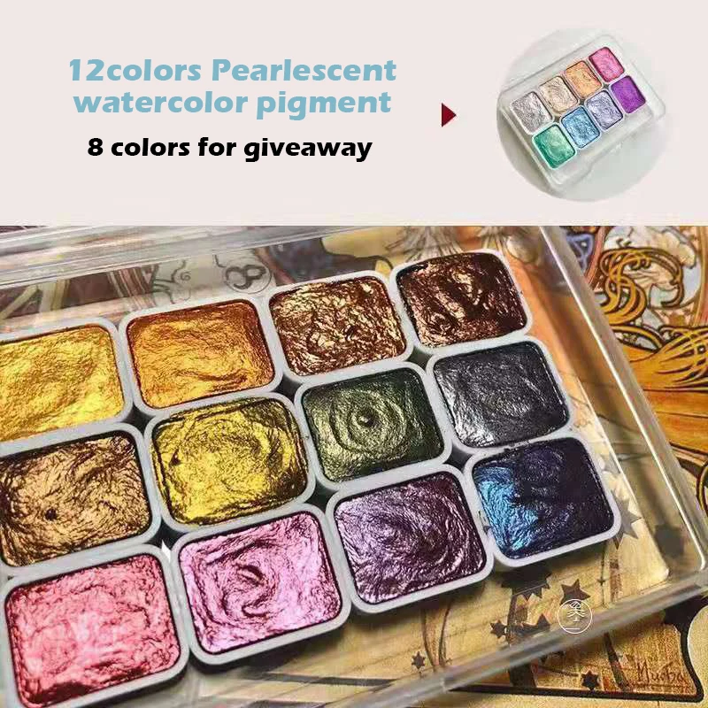 Pearlescent Watercolor Pigment Giveaway Libros Livros Livres Kitaplar Art