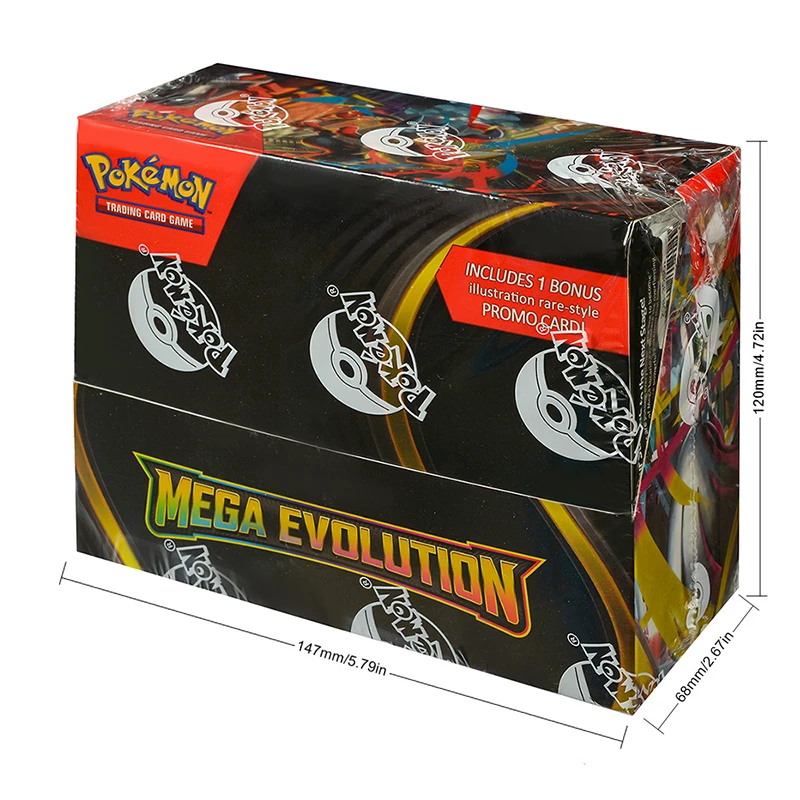 Pokémon TCG Mega Evolution - Chaos Rising Booster Box Series Bundle Rare Holo Trading Cards Collectible Set for Pokémon Players