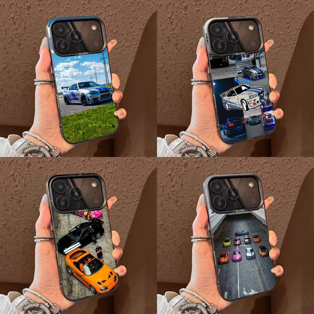 

F-Fasts AND F-Furious R-R34 Phone Case For iPhone 17,16,15,14,13,12,11,Pro,Max,Plus,E,Air,Mini Black Tpu Cover