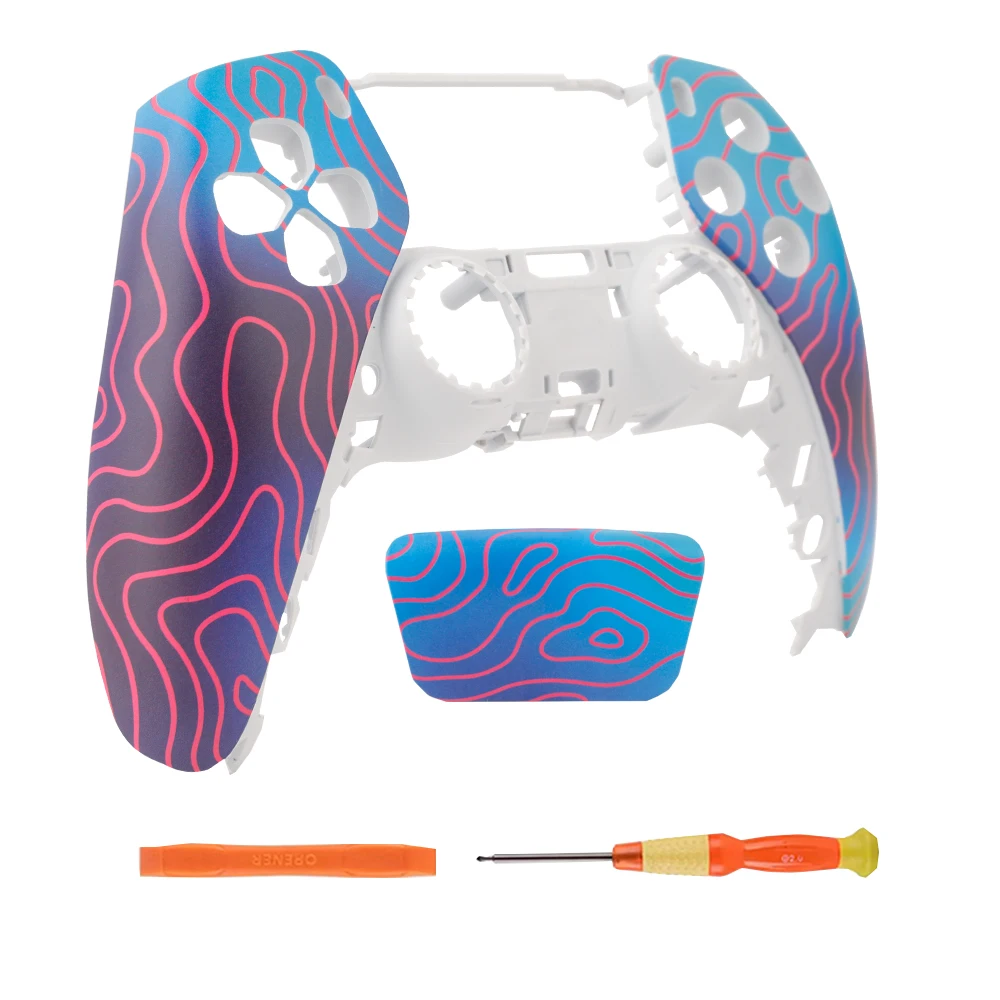 Front Case For PS5 Front Shell with Touchpad Controller BDM-010/020/030/040/050 Replacement Faceplate Cover DIY Mod