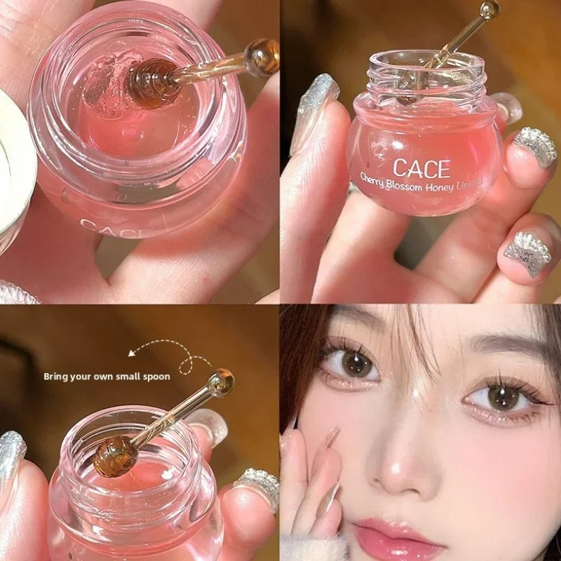 Hydrating Honey Lip Balm Gloss Moisturizing Repair Nourishing Long Lasting Mirror Effect Water Plumper Care Makeup
