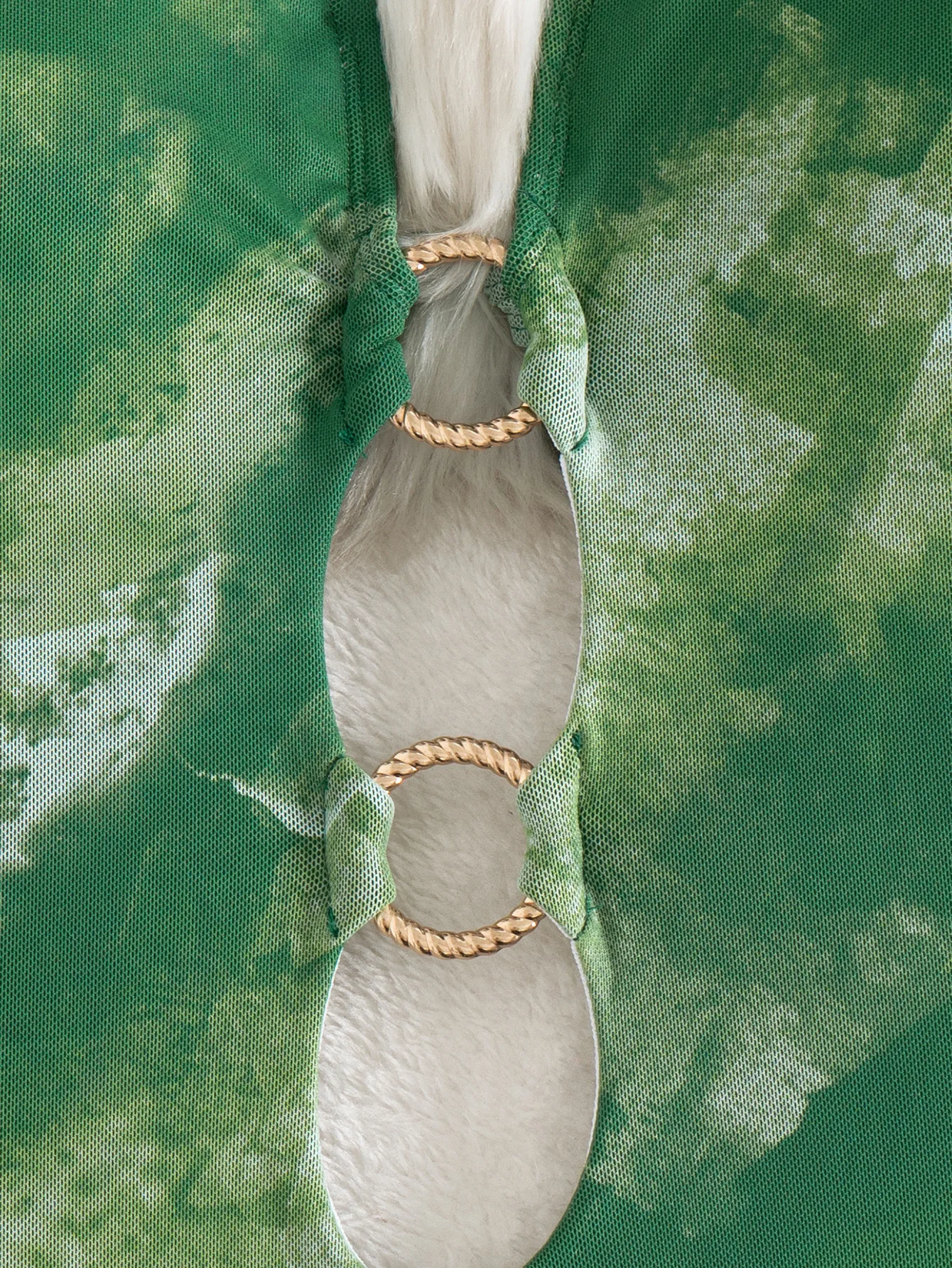 Seksowne zielone bikini z siateczki, jednoczęściowe stroje kąpielowe z nadrukiem tie-dye, body, stringi, metalowy pierścień, odzież plażowa, biquini, zestaw bikini, tankini