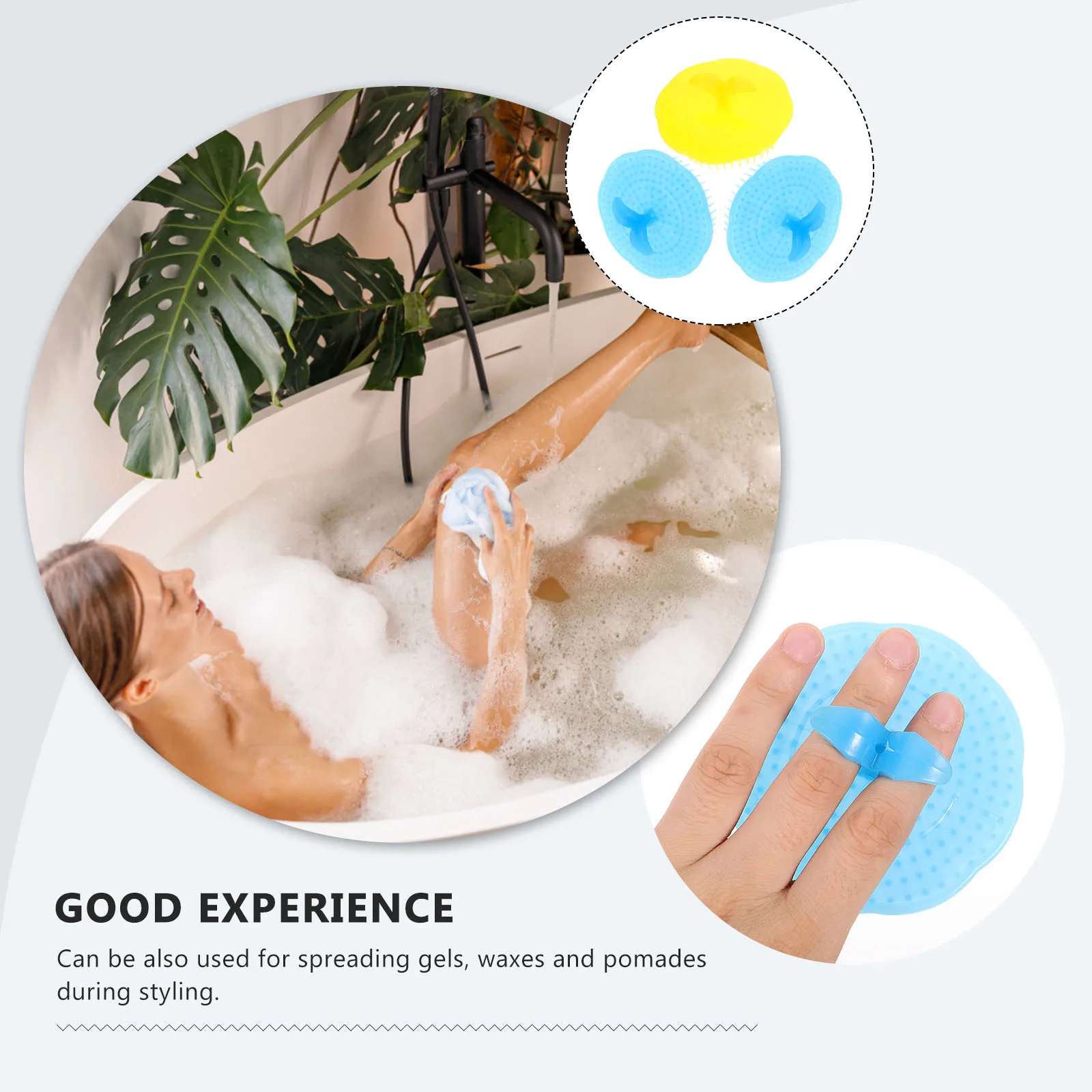 

3 шт., щетки для массажа головы, расческа для кожи головы, прочная щетка для душа из АБС-пластика, щетка для душа для укладки волос и ухода за кожей головы