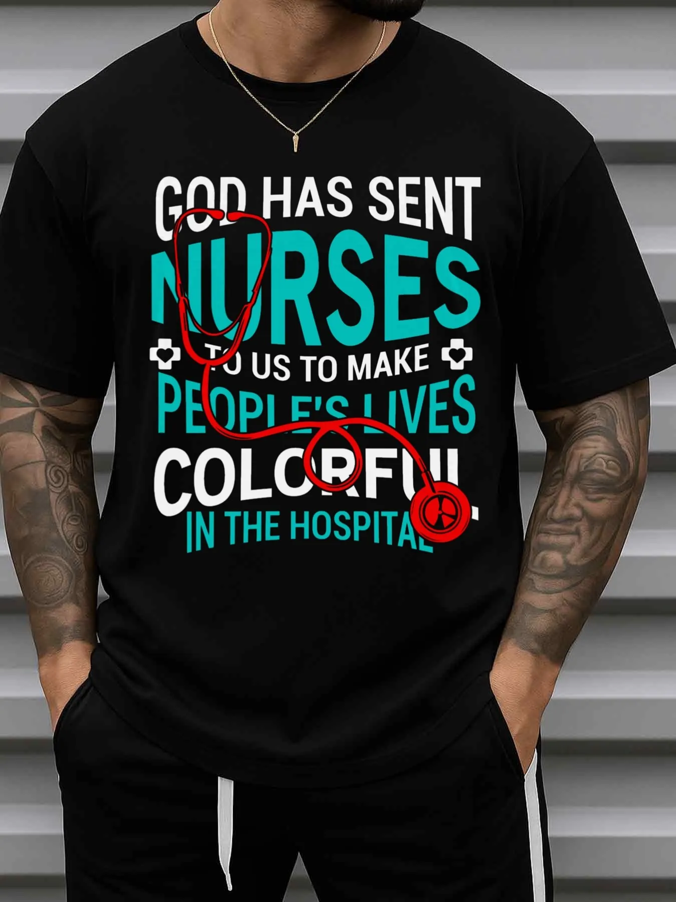 Men's Nurse Gift T-Shirt - Funny Nursing Apparel with the Phrase 