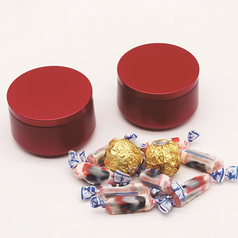 

3 Pcs Candy Jar Packing Boxes Wedding Favours Favor Storage Cookie Tinplate Wrapping Decorative Chocolate