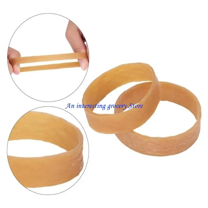 652D 20/50Pcs Snowboard Brake Sports Brake Retainers Exercise Rubber Bands Set Widened Rubber Rings Safety Ski Brake Retainer