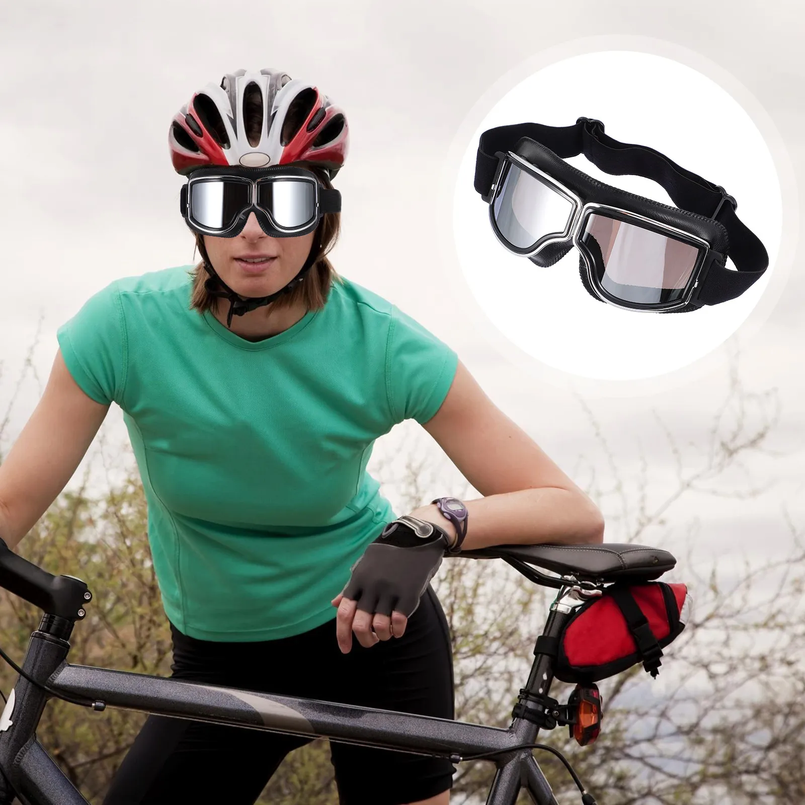 

1 шт. Мотоциклетные очки, ветрозащитные, защитные, для езды, регулируемые, для мотокросса, защитные очки для активного отдыха