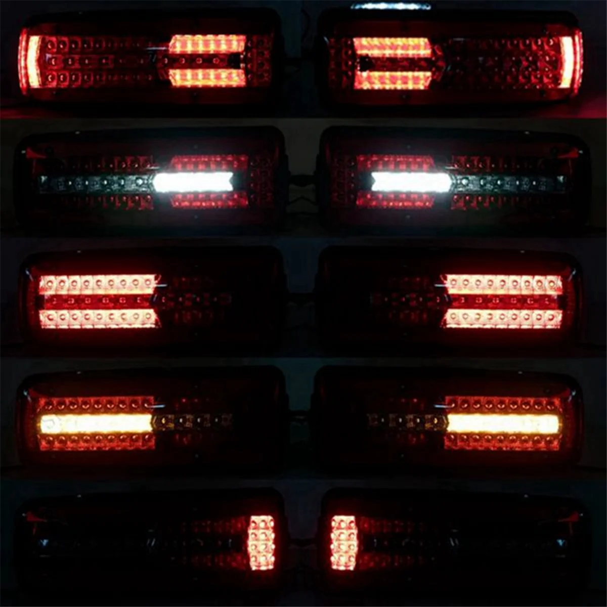 1 Pair LED Truck Left Rear Bumper Tail Light Brake Signal Light for MAN TGX TGS TGL TGM 81252256563