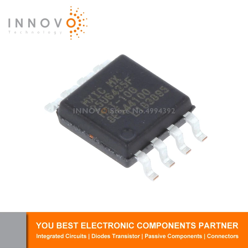 IC ذاكرة أصلية ، 64 ميجابايت ، SPI ، رباعية ، I ، O ، 8 سوب ، Pro ، mx25u6435f2i ، 8-سوب ، جديد ، 10 في اللوت #1