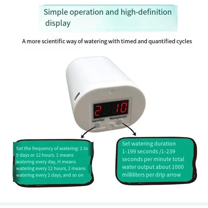 ALIM-Automatic For Indoor For Plant Watering System 12 Beads Head Pump Timer System Kit Garden Tool For Plant Lovers